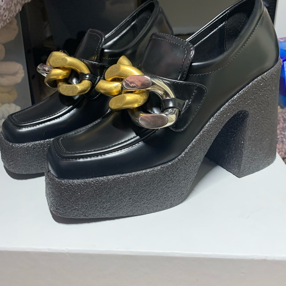 Stella McCartney Chain Detail Skya Loafer Pump